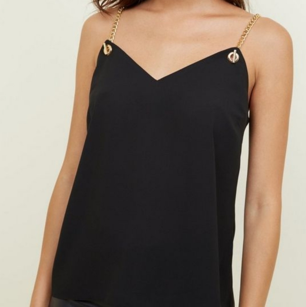 NWT Cami NYC the logan chain strap tank, silk, S